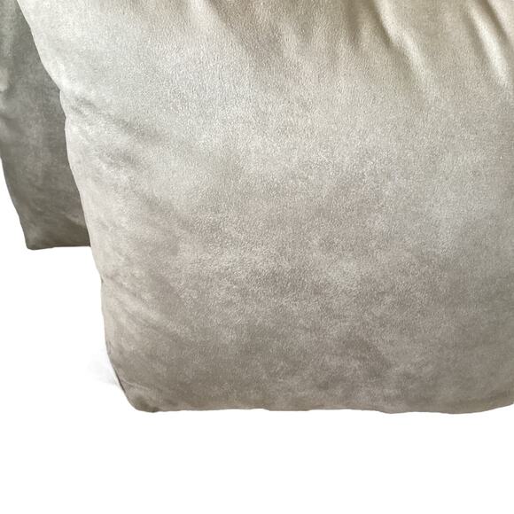 Decorative Pillows Geometric Set of 2 Suede Back 17" - Picture 4 of 5